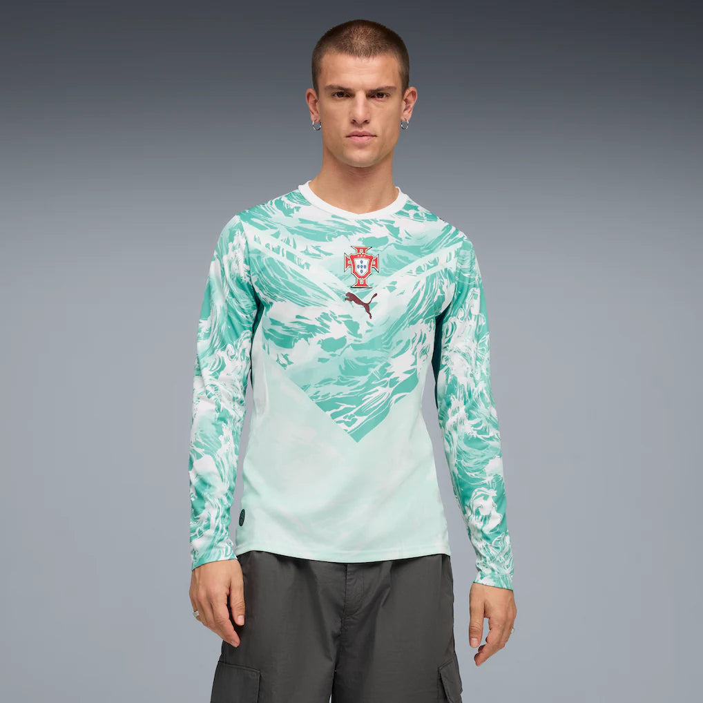 Portugal National Team Puma 2026 Away Long Sleeve Jersey - White