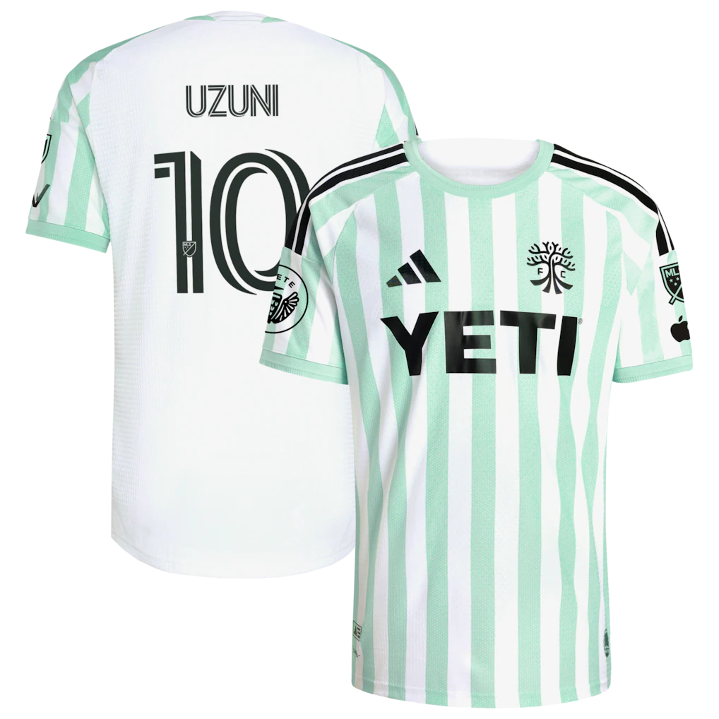 Myrto Uzuni Austin FC 2026 The Rooted Kit On-Field Patch Jersey - White