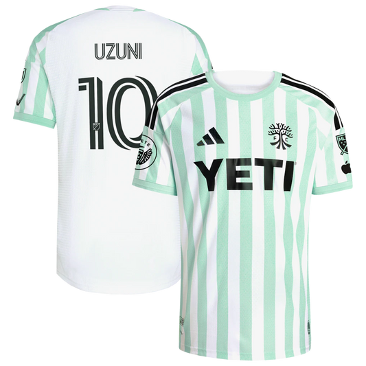 Myrto Uzuni Austin FC 2026 The Rooted Kit On-Field Patch Jersey - White