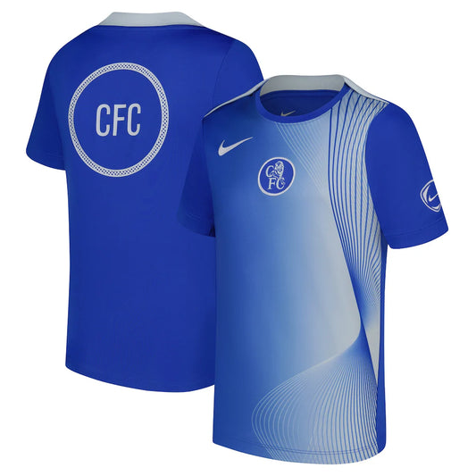 Chelsea Youth 2025/26 Third Academy Pro Pre-Match Dri-Fit Top - Blue