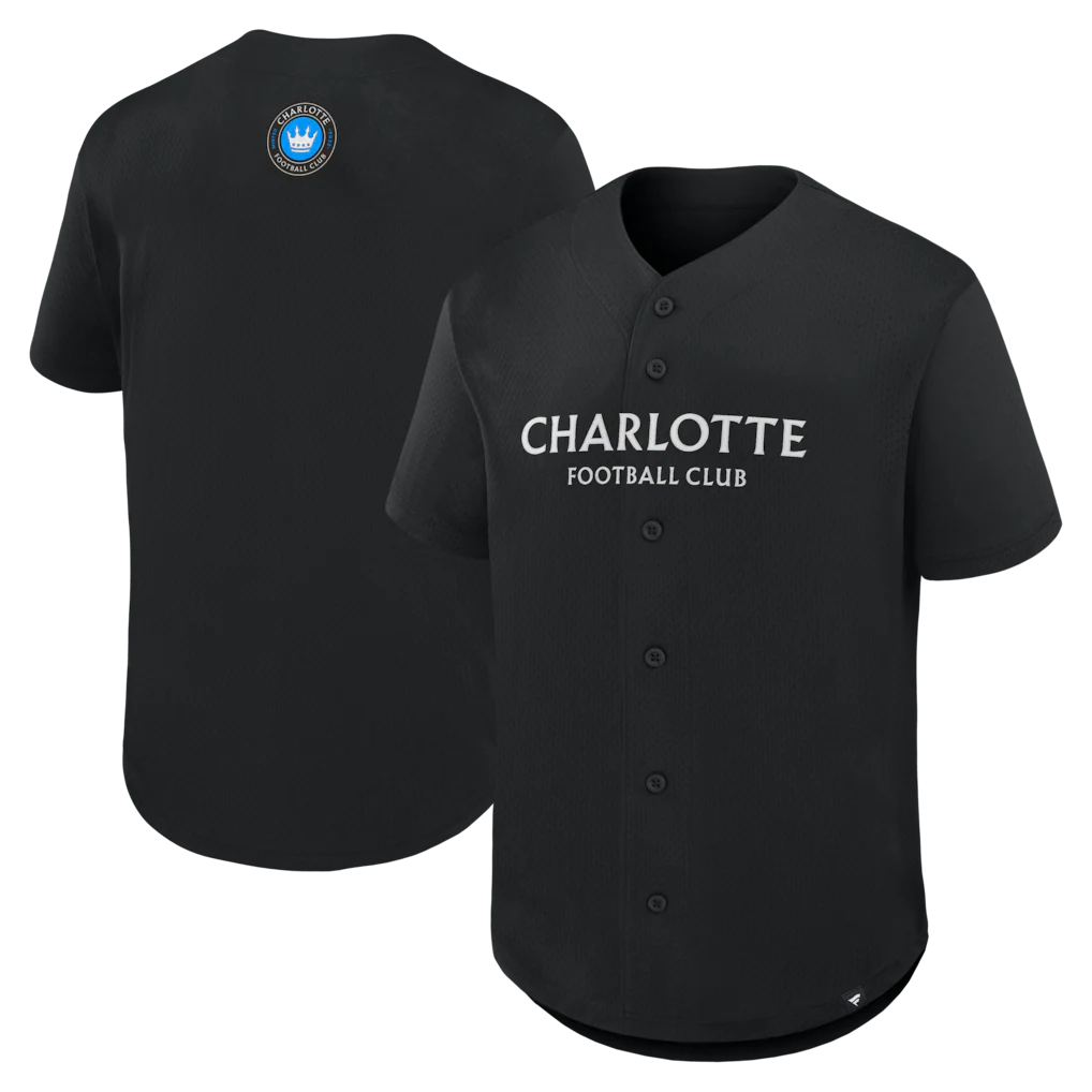 Charlotte FC Maximum Intensity Button-Up Jersey - Black