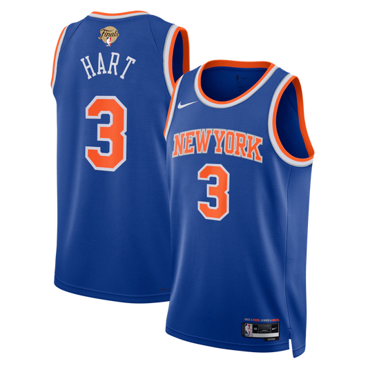 Josh Hart New York Knicks Unisex 2026 NBA Finals Patch - Icon Edition - Blue