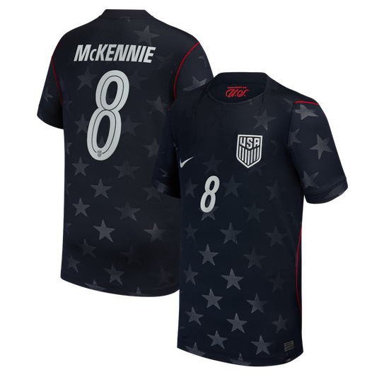 Weston McKennie USMNT Nike Youth 2026 Away Stadium Jersey - Blue