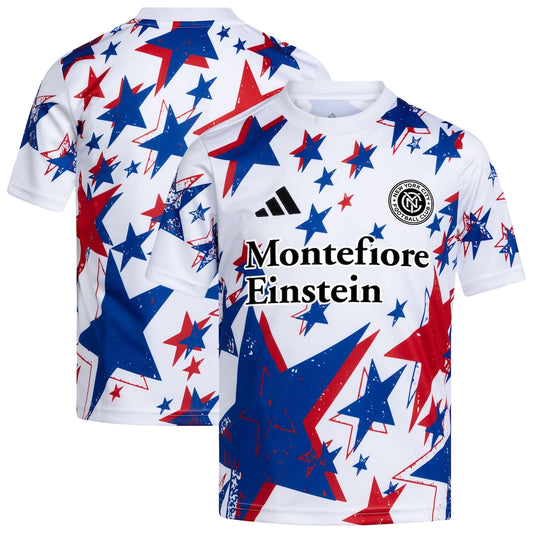 New York City FC Youth 2026 Americana Pre-Match Jersey - White