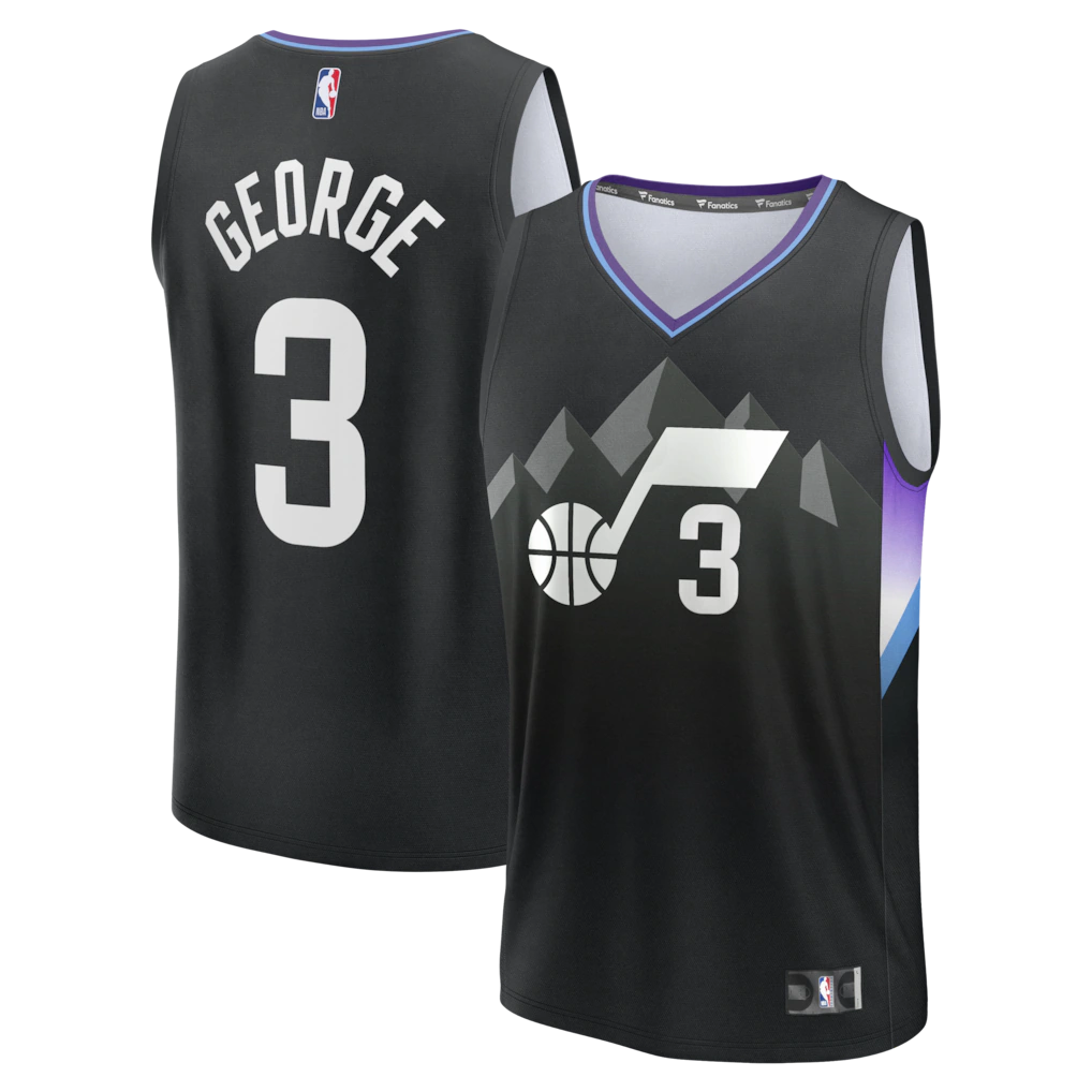 Keyonte George Utah Jazz Fanatics Fast Break Jersey - Statement Edition - Black