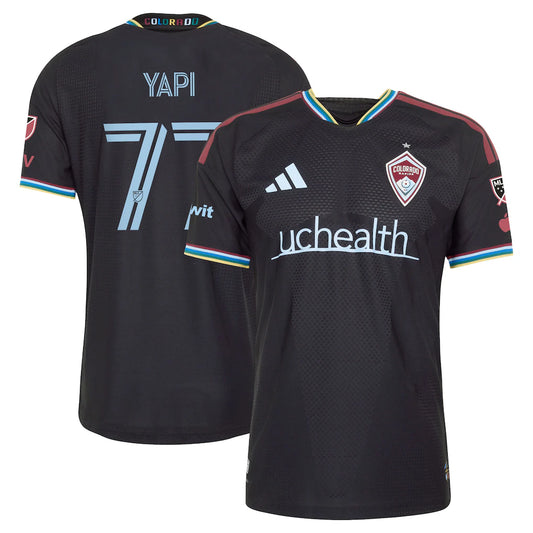 Darren Yapi Colorado Rapids 2026 Colorful Colorado On-Field Patch Jersey - Black