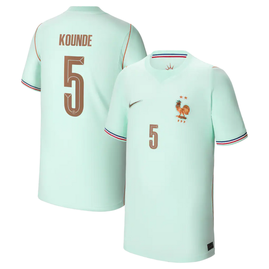 Jules Koundé France National Team Nike Youth 2026 Away Stadium Jersey - Green