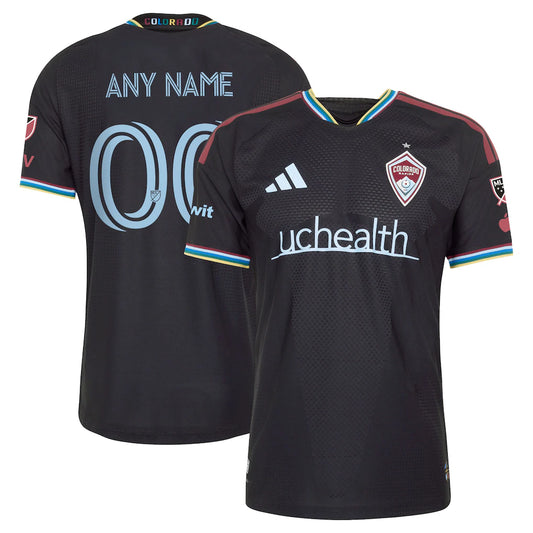 Colorado Rapids 2026 Colorful Colorado On-Field Patch Custom Jersey - Black