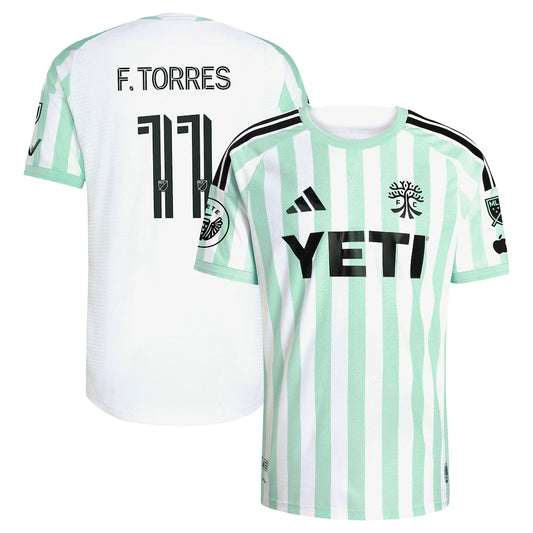 Facundo Torres Austin FC 2026 The Rooted Kit On-Field Patch Jersey - White