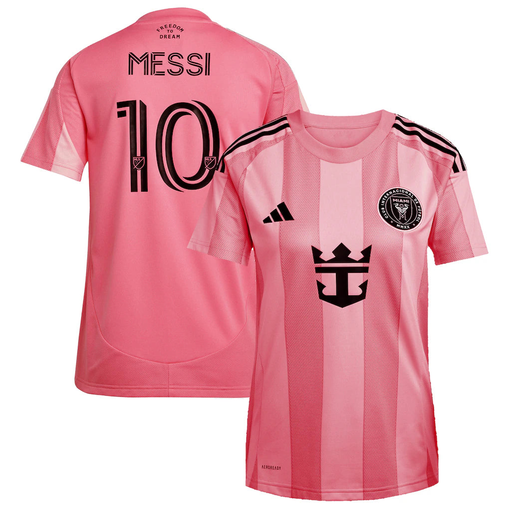 Lionel Messi Inter Miami CF adidas Women's 2025 Euforia Player Jersey - Light Pink