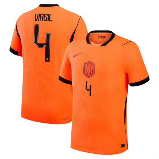 Virgil van Dijk Netherlands National Team 2026 Home Match - Orange