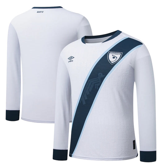 Guatemala National Team Umbro 2025 Home Long Sleeve Jersey - White