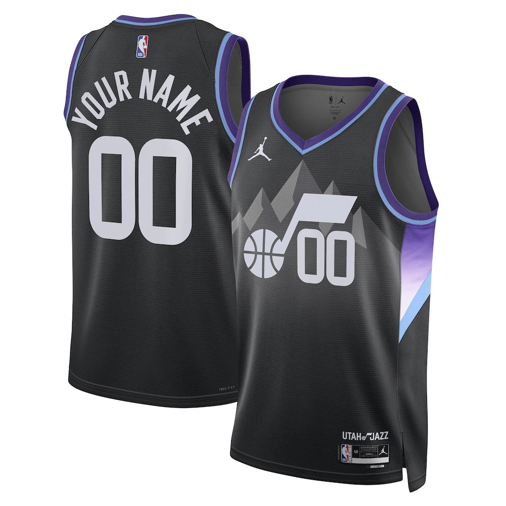 Utah Jazz Unisex 2024/25 Custom - Statement Edition - Black