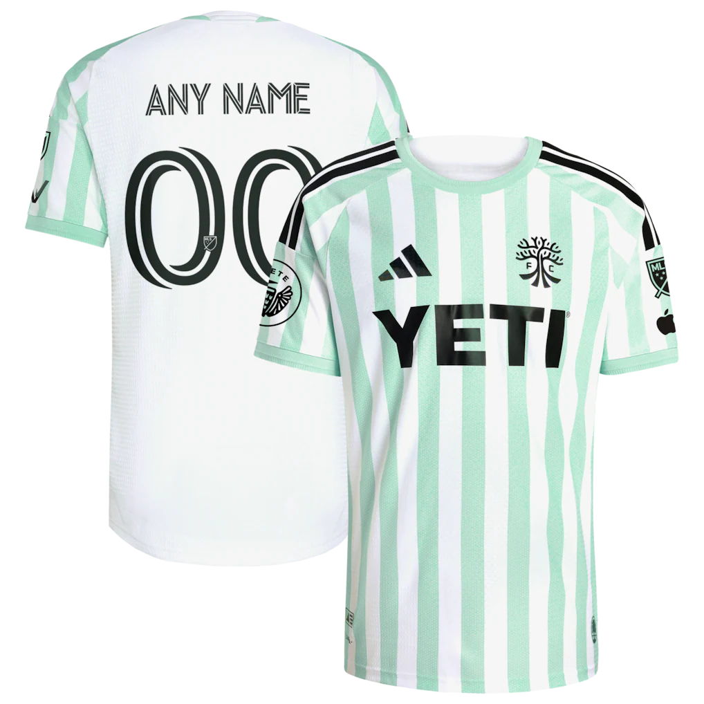 Austin FC 2026 The Rooted Kit On-Field Patch Custom Jersey - White