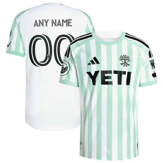 Austin FC 2026 The Rooted Kit On-Field Patch Custom Jersey - White