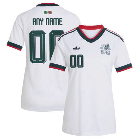 Mexico National Team adidas Women's 2026 Away Custom Jersey - White