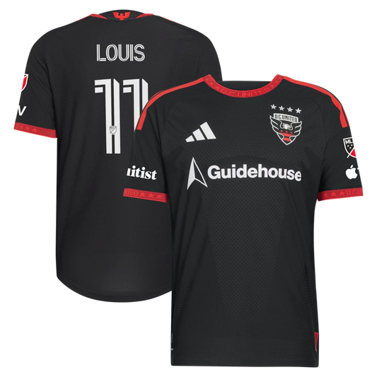 Louis Munteanu D.C. United 2026 Black-and-Red Kit On-Field Patch Jersey - Black