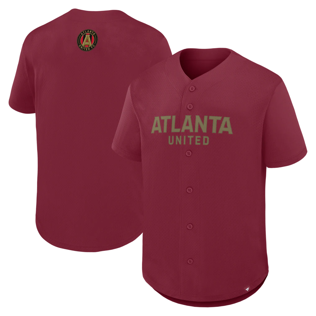 Atlanta United FC Maximum Intensity Button-Up Jersey - Red