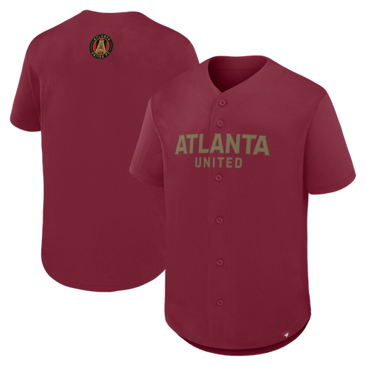 Atlanta United FC Maximum Intensity Button-Up Jersey - Red