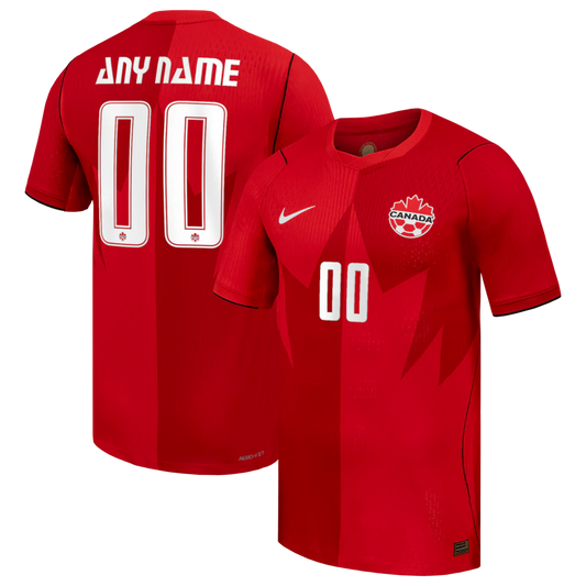 Canada Soccer 2026 Home Match Custom Jersey - Red