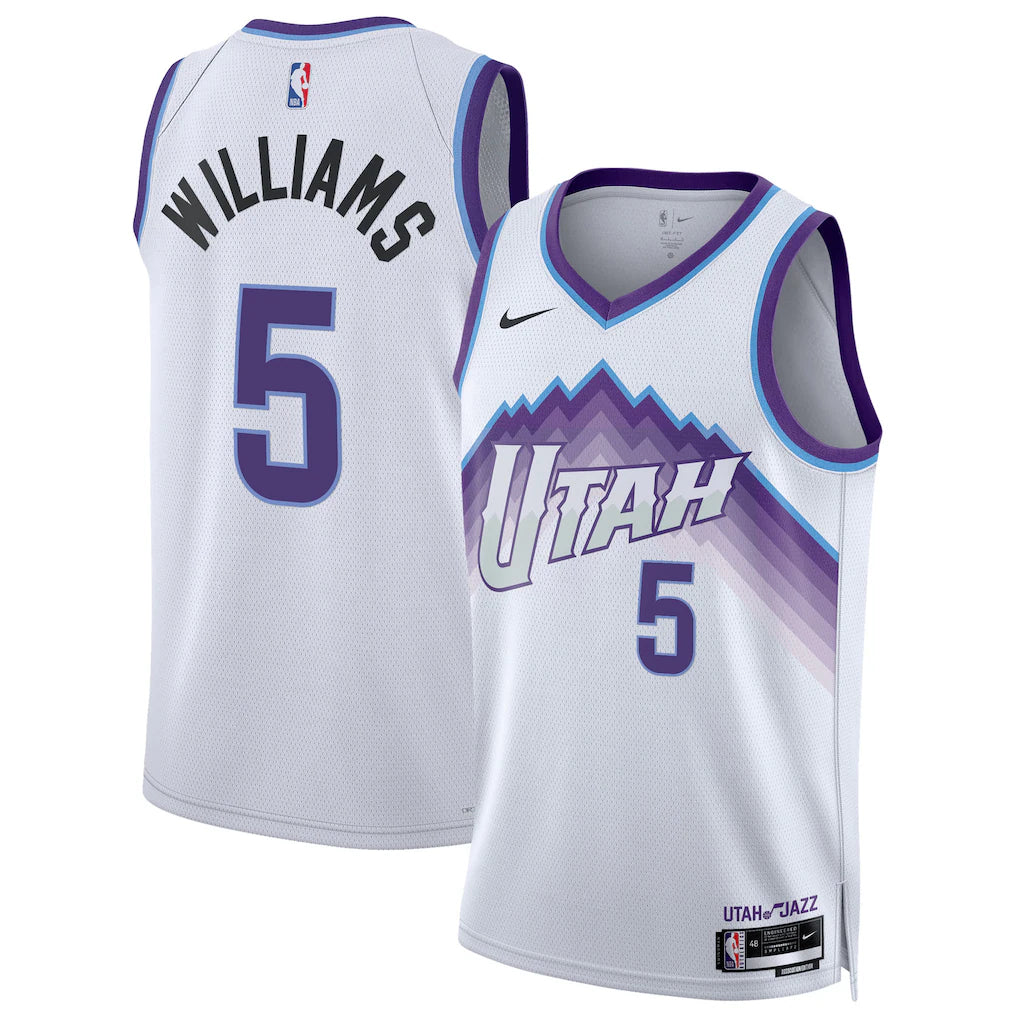 Cody Williams Utah Jazz Unisex - Association Edition - White