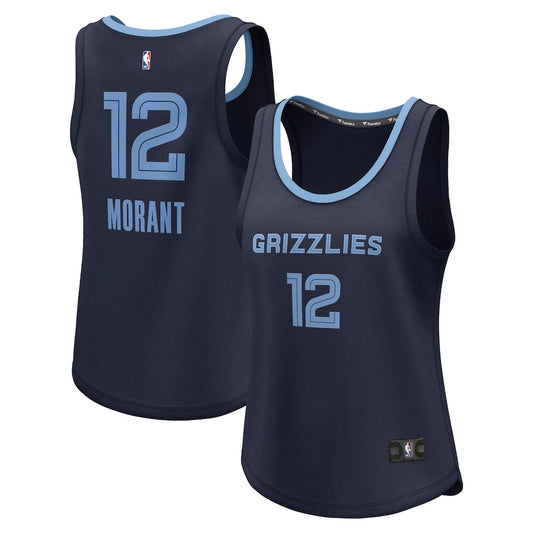 Ja Morant Memphis Grizzlies Women's Player Jersey - Icon Edition - Navy