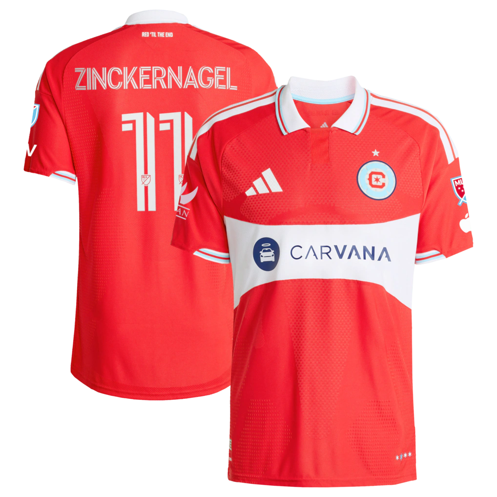 Philip Zinckernagel Chicago Fire 2026 Forever Red On-Field Patch Jersey - Red