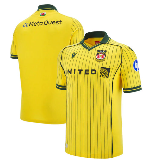 Macron Wrexham Male Adult Yellow MAC F25 Men's Jersey