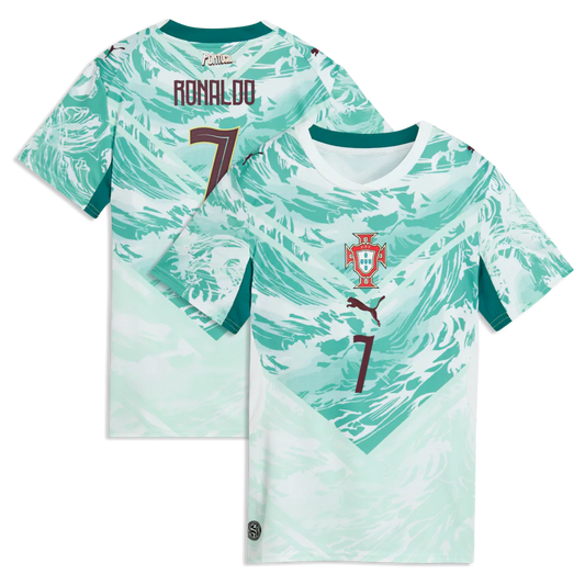 Cristiano Ronaldo Portugal National Team Puma Women's 2026 Away Jersey - Green