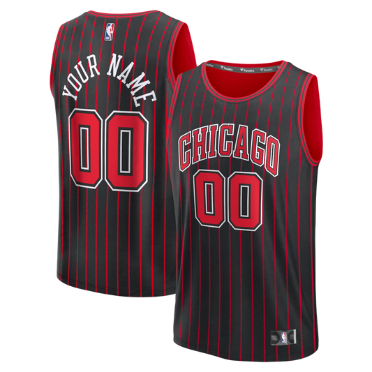 Chicago Bulls Custom Jersey - Icon Edition - Black