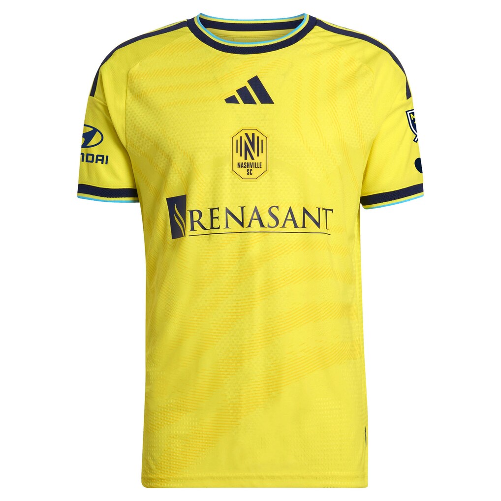Andy Najar Nashville SC adidas 2026 The Reverb Kit On-Field Authentic Patch Jersey - Yellow