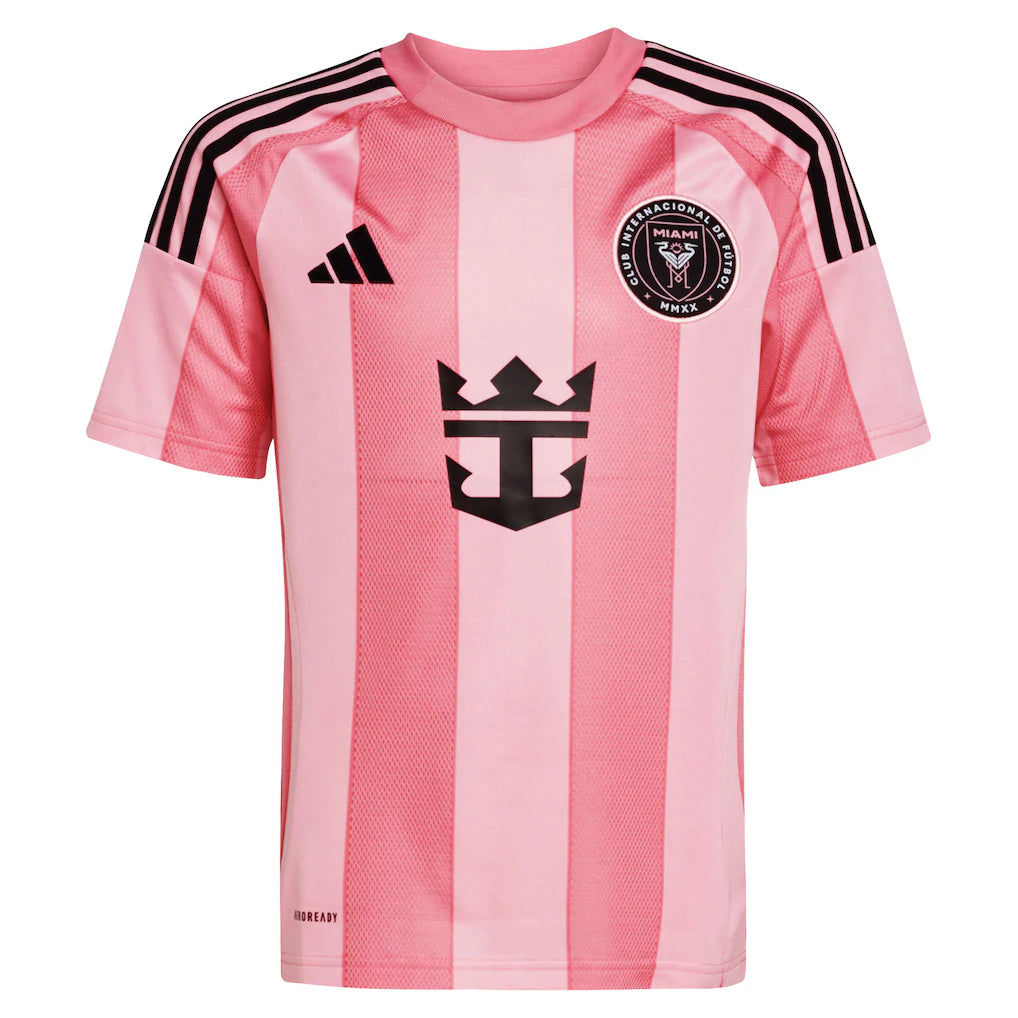 Jordi Alba Inter Miami CF adidas Youth 2025 Euforia Replica Player Jersey - Light Pink