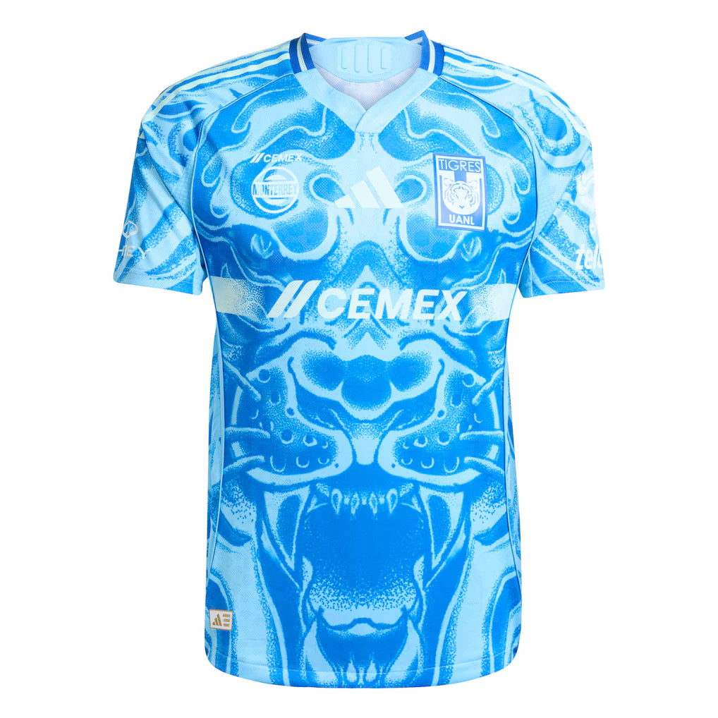 Tigres UANL adidas 2025/26 Away Authentic Jersey - Blue