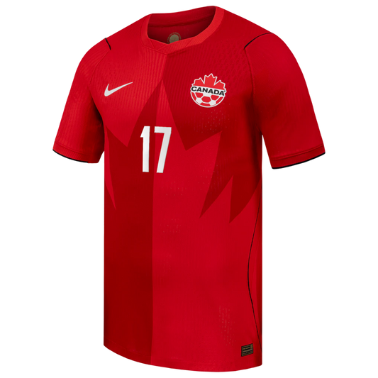 Tajon Buchanan Canada Soccer Nike 2026 Home Match Authentic Jersey - Red