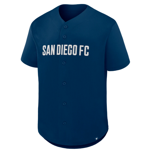 San Diego FC Fanatics Maximum Intensity Button-Up Jersey  - Navy