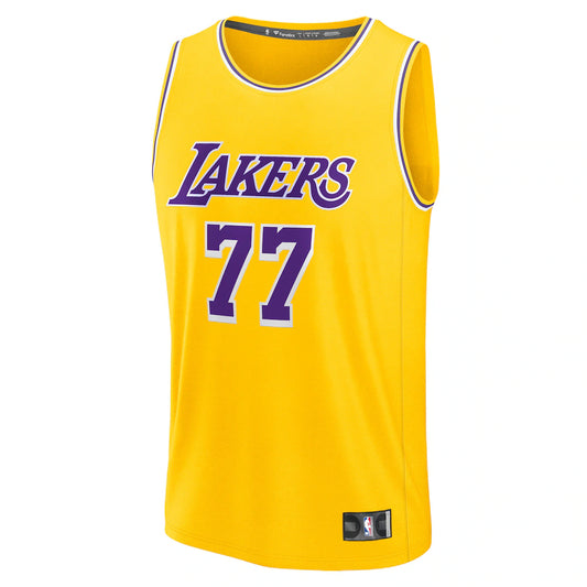 Luka Dončić Los Angeles Lakers Fanatics Big & Tall Fast Break Player Jersey - Gold - Icon Edition