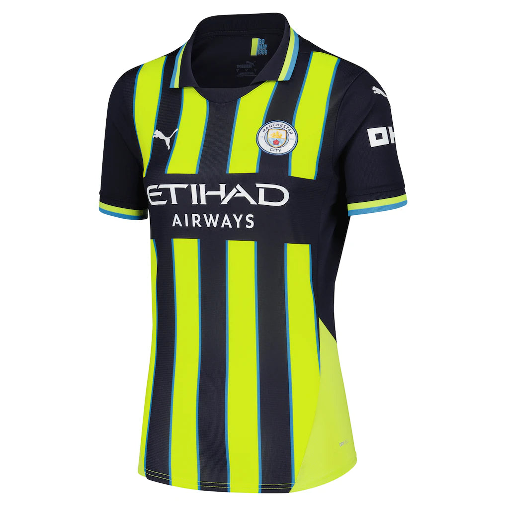 Erling Haaland Manchester City Puma Women's 2024/25 Away Replica Player Jersey - Navy