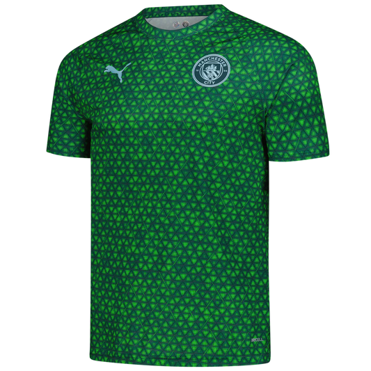 Manchester City Puma 2025/26 Pre-Match Training Jersey - Green