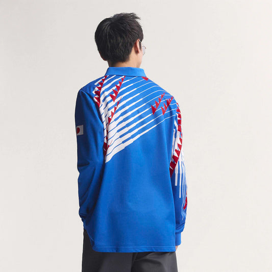 Japan National Team adidas 1993 Bringback Replica Long Sleeve Jersey - Blue/White