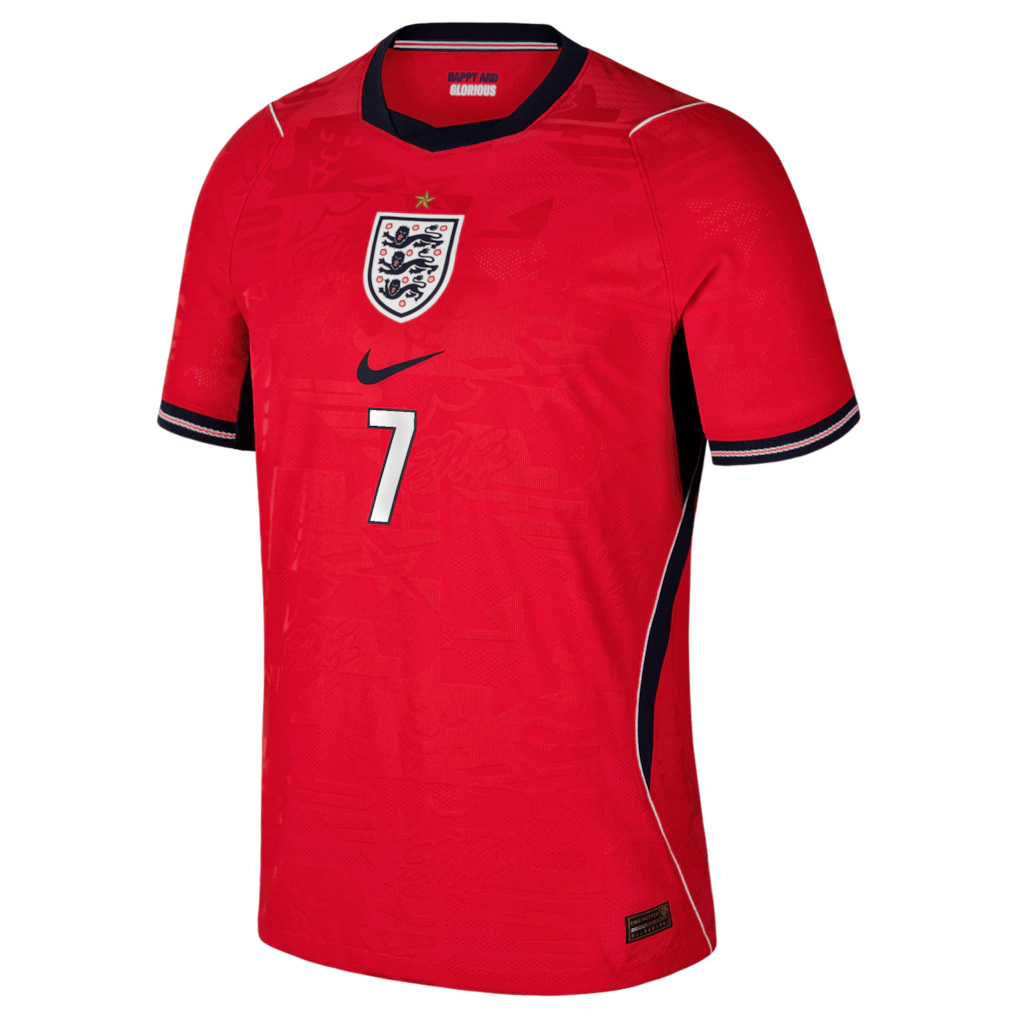 Bukayo Saka England National Team Nike 2026 Away Match Authentic Jersey - Red