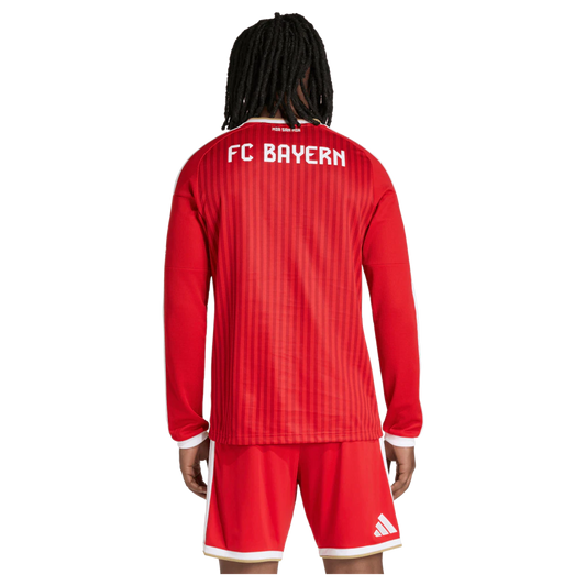 Bayern Munich adidas 2026/27 Home Replica Long Sleeve Jersey - Red