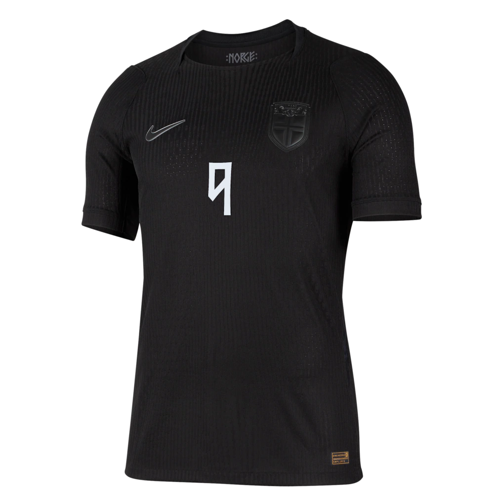 Erling Haaland Norway National Team Nike 2026 Away Match Authentic Jersey - Black