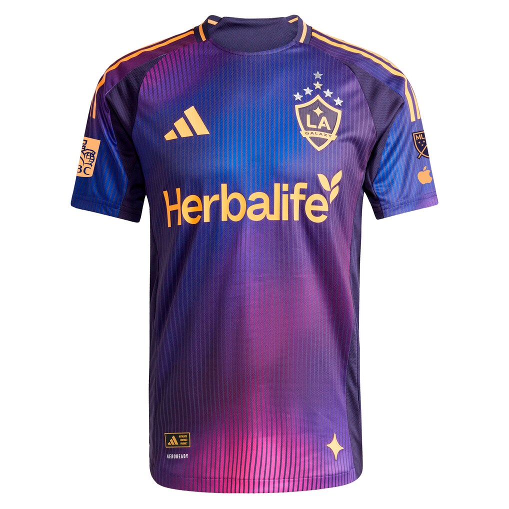 Gabriel Pec LA Galaxy adidas 2025 RIZON On-Field Authentic Jersey – Navy