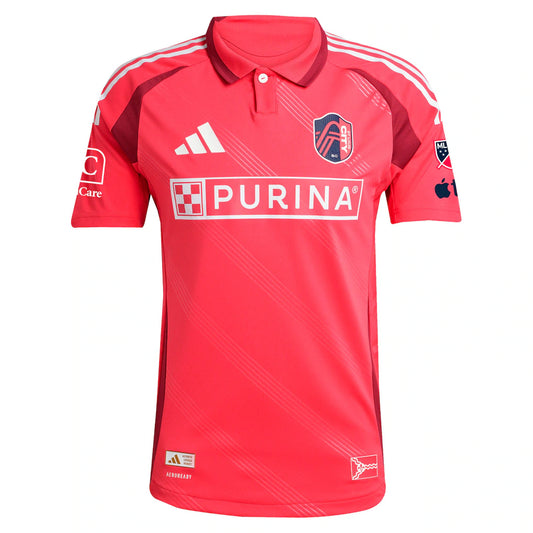 Eduard Löwen St. Louis CITY SC adidas 2025 Forever CITY Red On-Field Authentic Jersey - Red