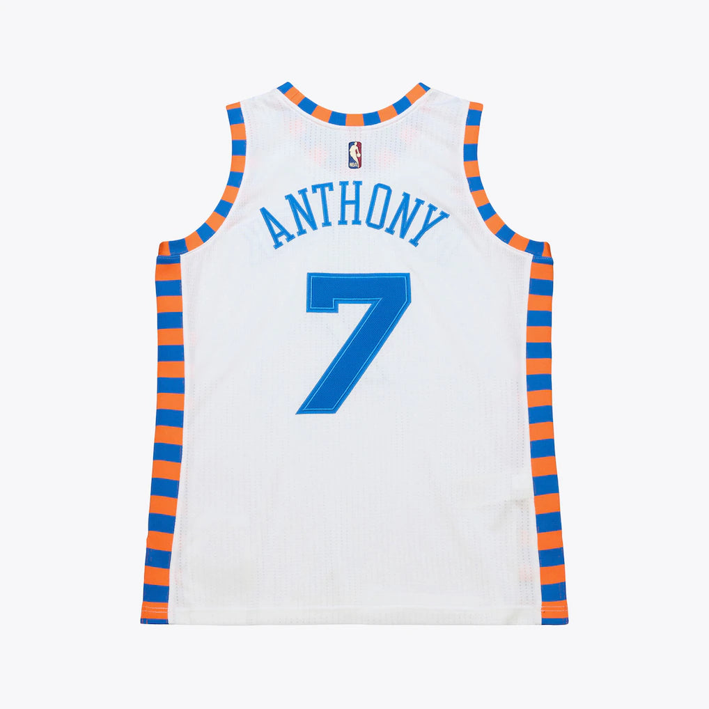 Carmelo Anthony New York Knicks Mitchell & Ness 2015-16 Hardwood Classics Authentic Jersey - White