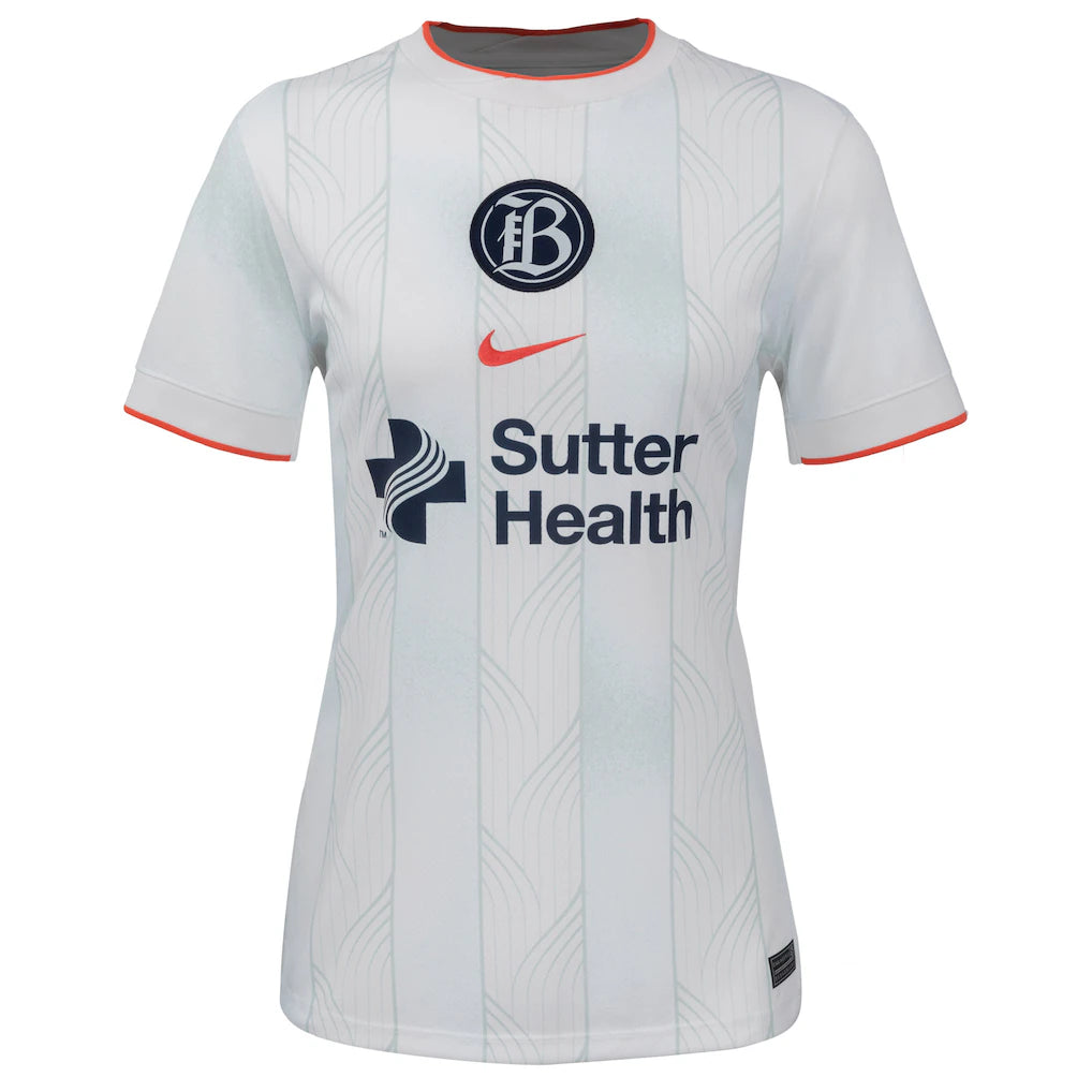 Bay FC Nike Women's 2025 Secondary Stadium Replica Jersey - White