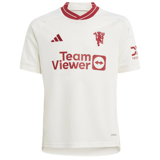 Alejandro Garnacho Manchester United adidas Youth 2023/24 Third Replica Player Jersey – White