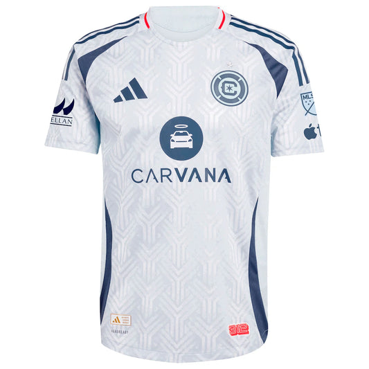 Joel Waterman Chicago Fire adidas 2025 The Municipal Kit On-Field Authentic Jersey - Light Blue