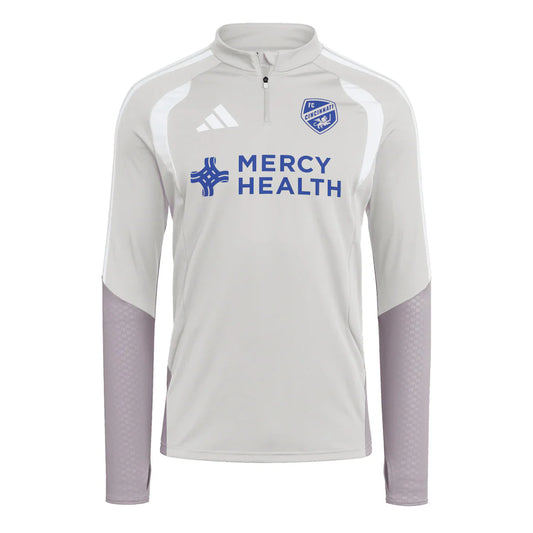 FC Cincinnati adidas 2026 Tiro Competition Quarter-Zip Training Top - Silver
