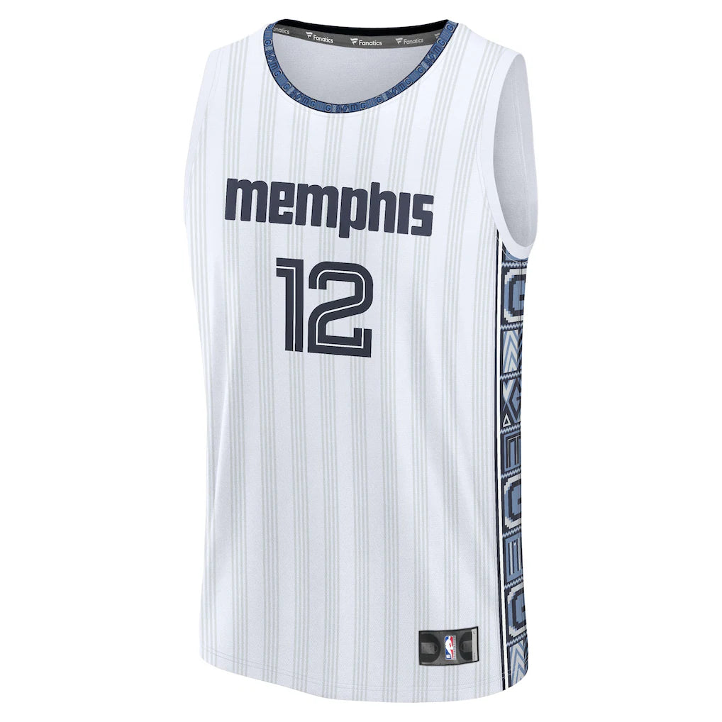 Ja Morant Memphis Grizzlies Fanatics 2025/26 City Edition Fast Break Jersey - White